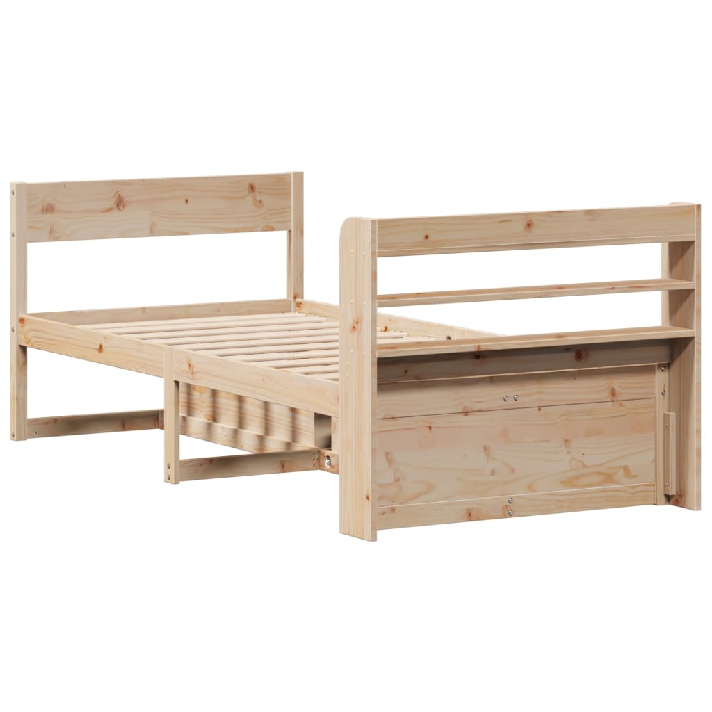 Bedframe zonder matras massief grenenhout 90x190 cm is nu te koop bij PeponiXL, paradijselijk wonen!