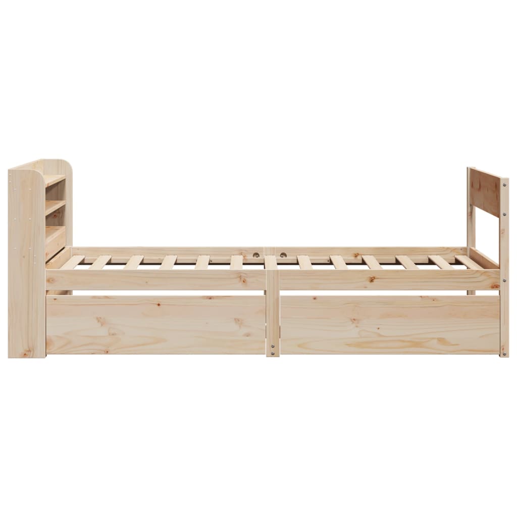 Bedframe zonder matras massief grenenhout 75x190 cm is nu te koop bij PeponiXL, paradijselijk wonen!