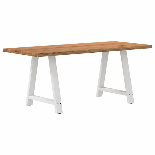 Eettafel met natuurlijke rand massief eikenhout rechthoekig is nu te koop bij PeponiXL, paradijselijk wonen!