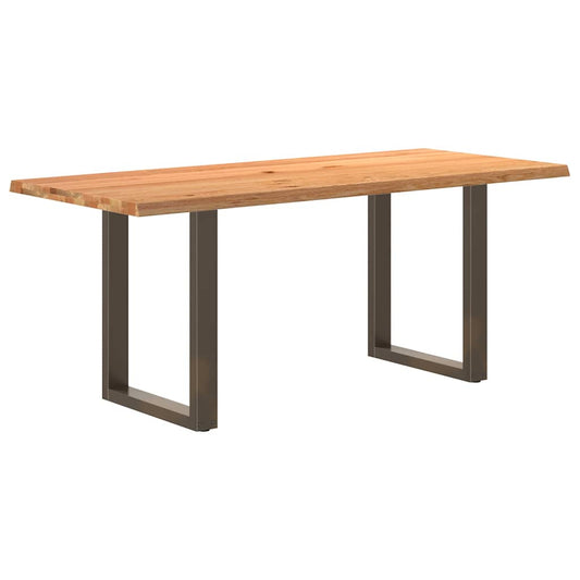 Eettafel met natuurlijke rand massief eikenhout rechthoekig is nu te koop bij PeponiXL, paradijselijk wonen!