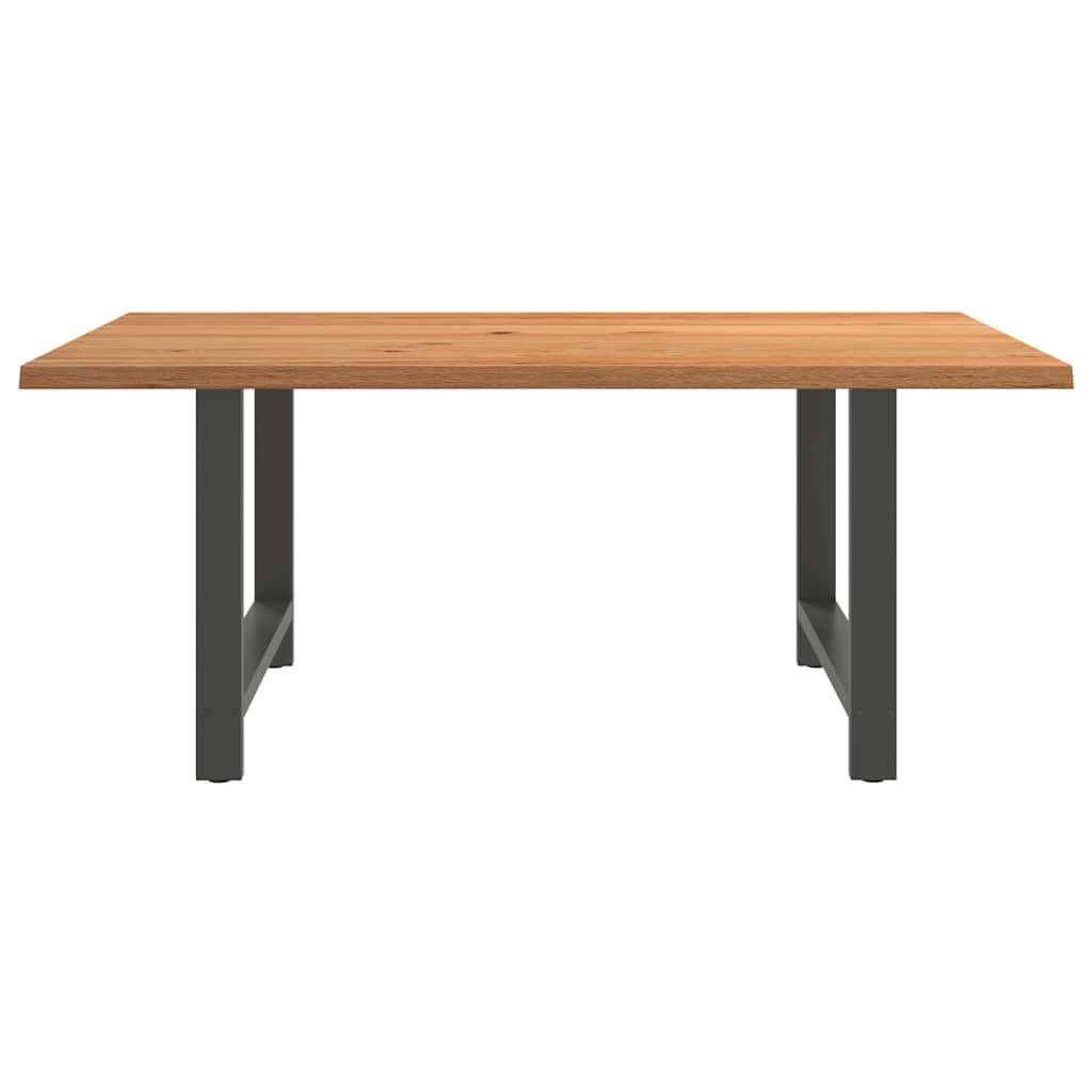 Eettafel rechthoekig 180x120x74 cm massief eikenhout lichtbruin is nu te koop bij PeponiXL, paradijselijk wonen!