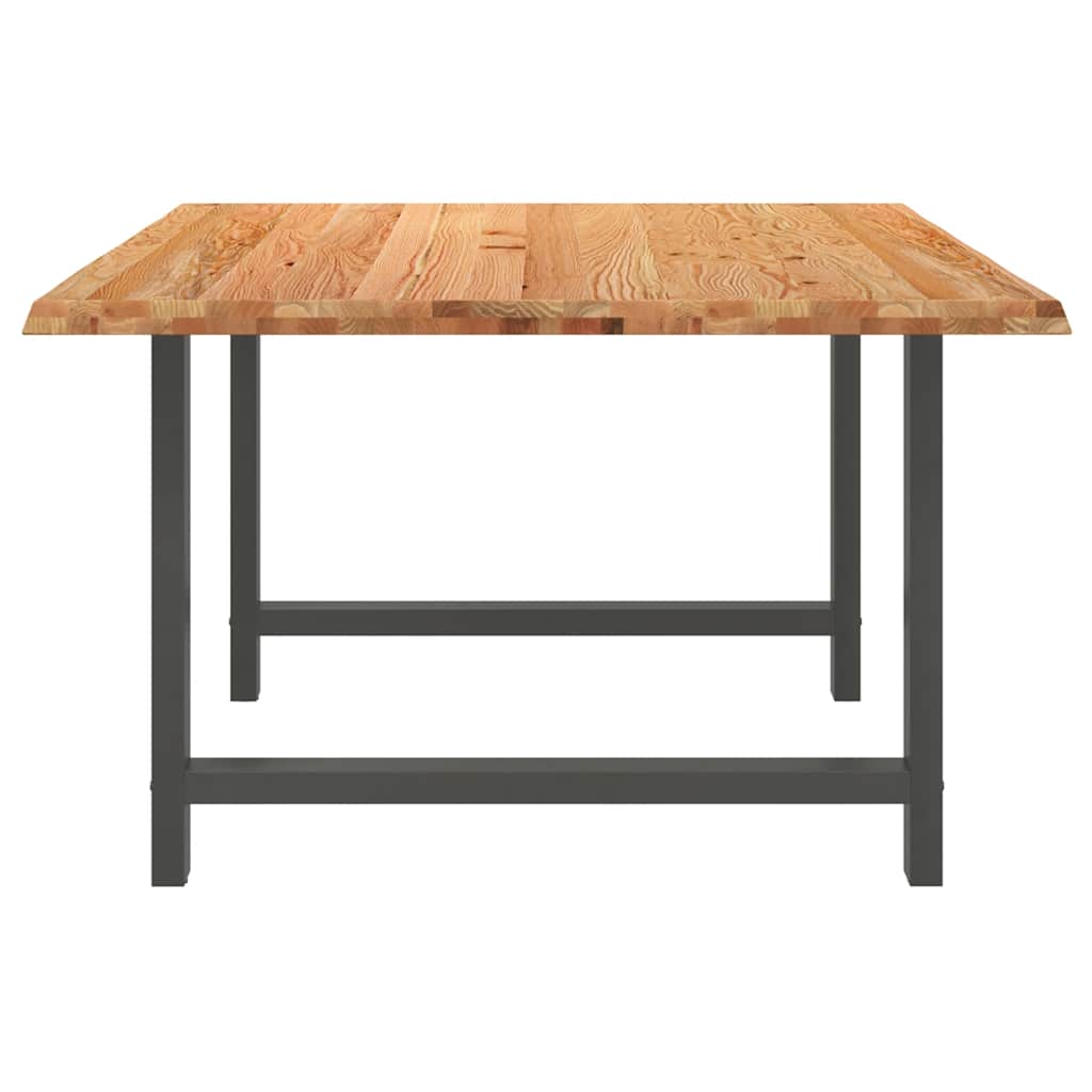 Eettafel rechthoekig 180x120x74 cm massief eikenhout lichtbruin is nu te koop bij PeponiXL, paradijselijk wonen!