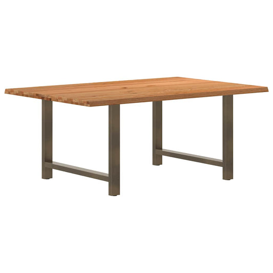 Eettafel rechthoekig 180x120x74 cm massief eikenhout lichtbruin is nu te koop bij PeponiXL, paradijselijk wonen!