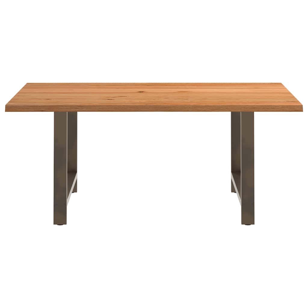 Eettafel rechthoekig 180x120x74 cm massief eikenhout lichtbruin is nu te koop bij PeponiXL, paradijselijk wonen!