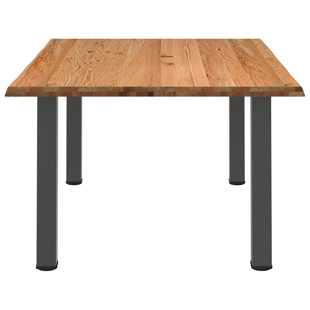 Eettafel met levende rand 180x120x74 cm massief eikenhout rechthoekig is nu te koop bij PeponiXL, paradijselijk wonen!