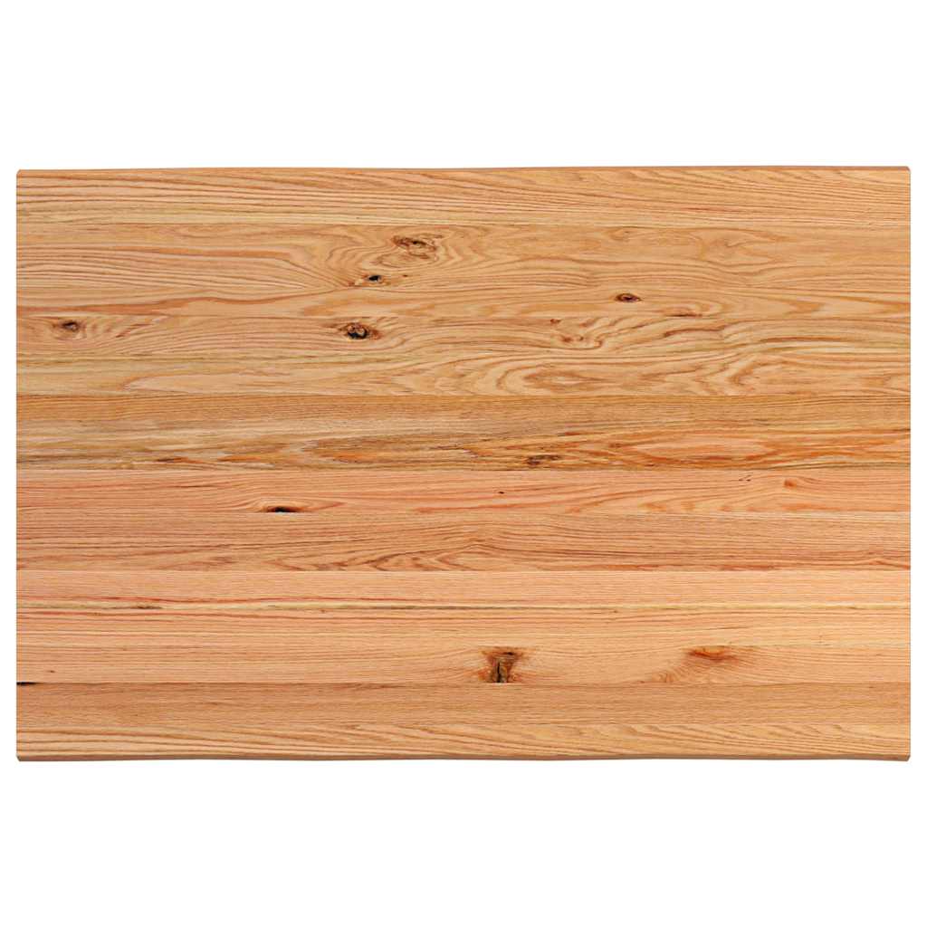 Eettafel met levende rand 180x120x74 cm massief eikenhout rechthoekig is nu te koop bij PeponiXL, paradijselijk wonen!