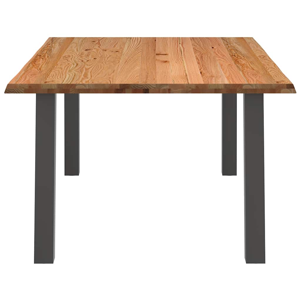 Eettafel met levende rand 180x120x74 cm massief eikenhout rechthoekig is nu te koop bij PeponiXL, paradijselijk wonen!