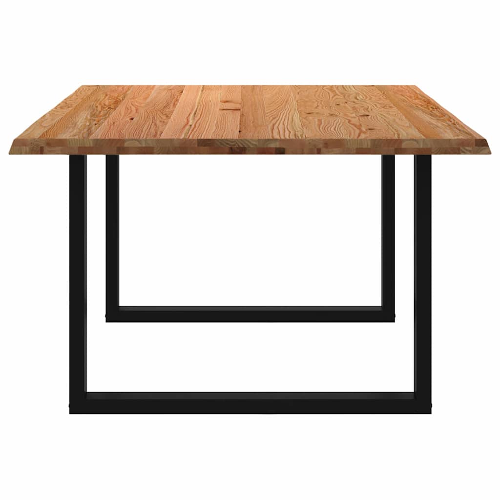 Eettafel rechthoekig 180x120x74 cm massief eikenhout lichtbruin is nu te koop bij PeponiXL, paradijselijk wonen!