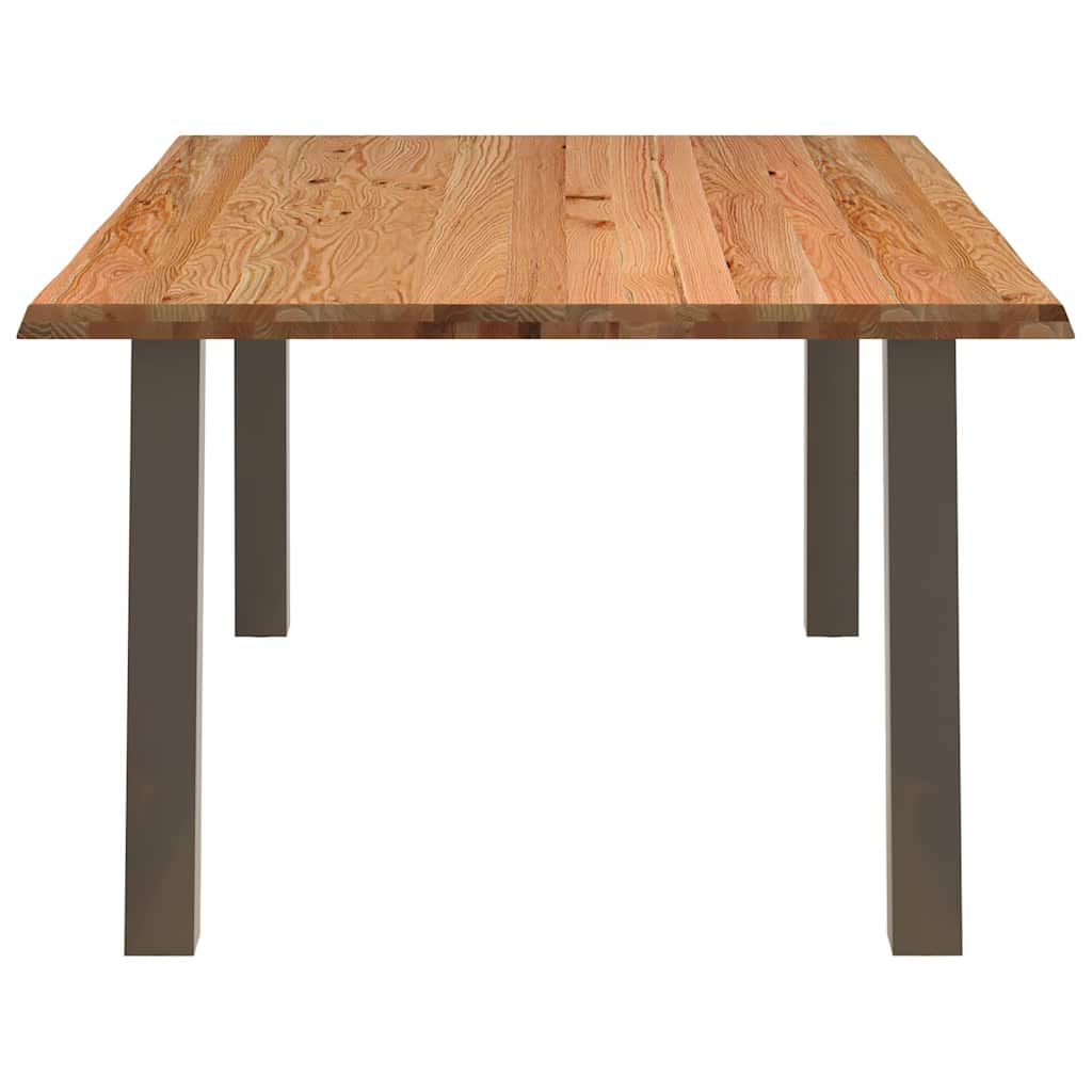 Eettafel met levende rand 180x120x74 cm massief eikenhout rechthoekig is nu te koop bij PeponiXL, paradijselijk wonen!
