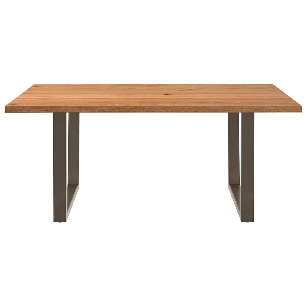 Eettafel met natuurlijke rand 180x120x74 cm massief eikenhout is nu te koop bij PeponiXL, paradijselijk wonen!