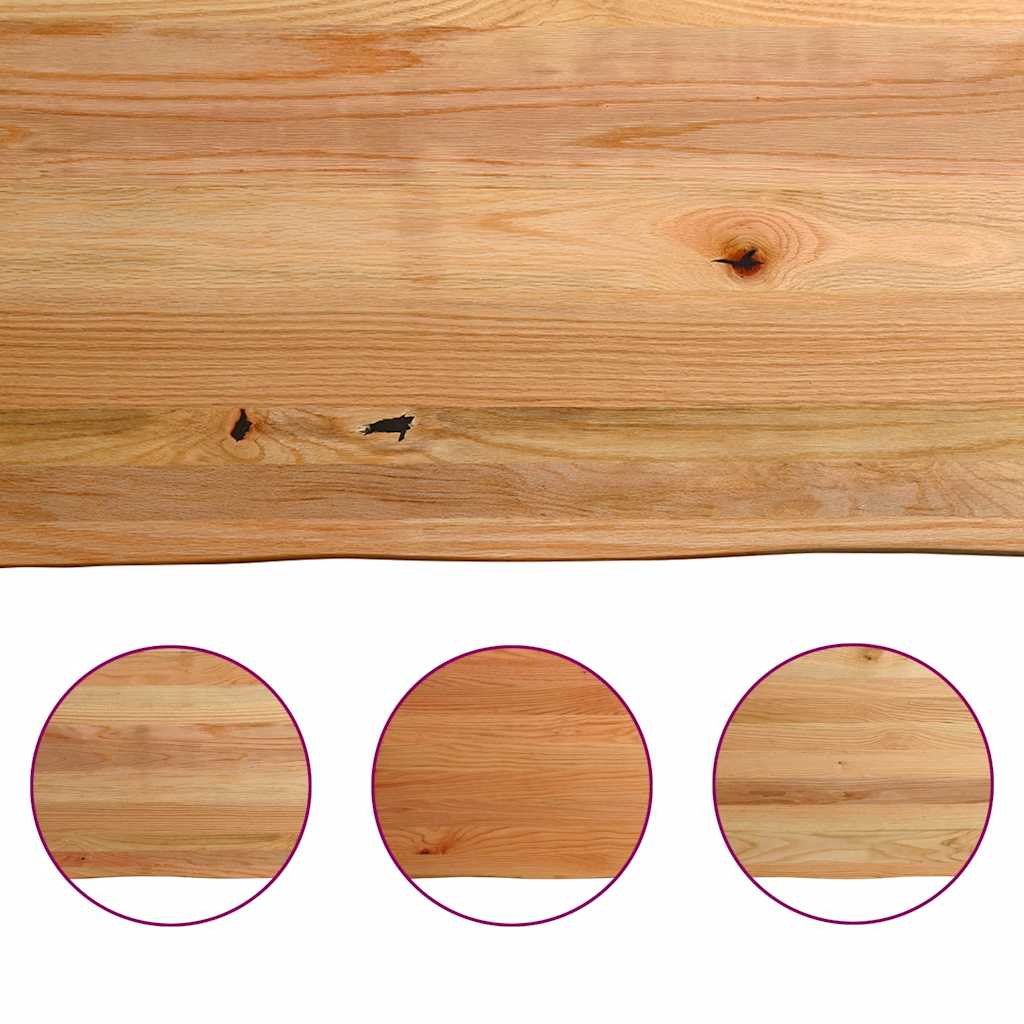 Eettafel met natuurlijke rand 180x120x74 cm massief eikenhout is nu te koop bij PeponiXL, paradijselijk wonen!