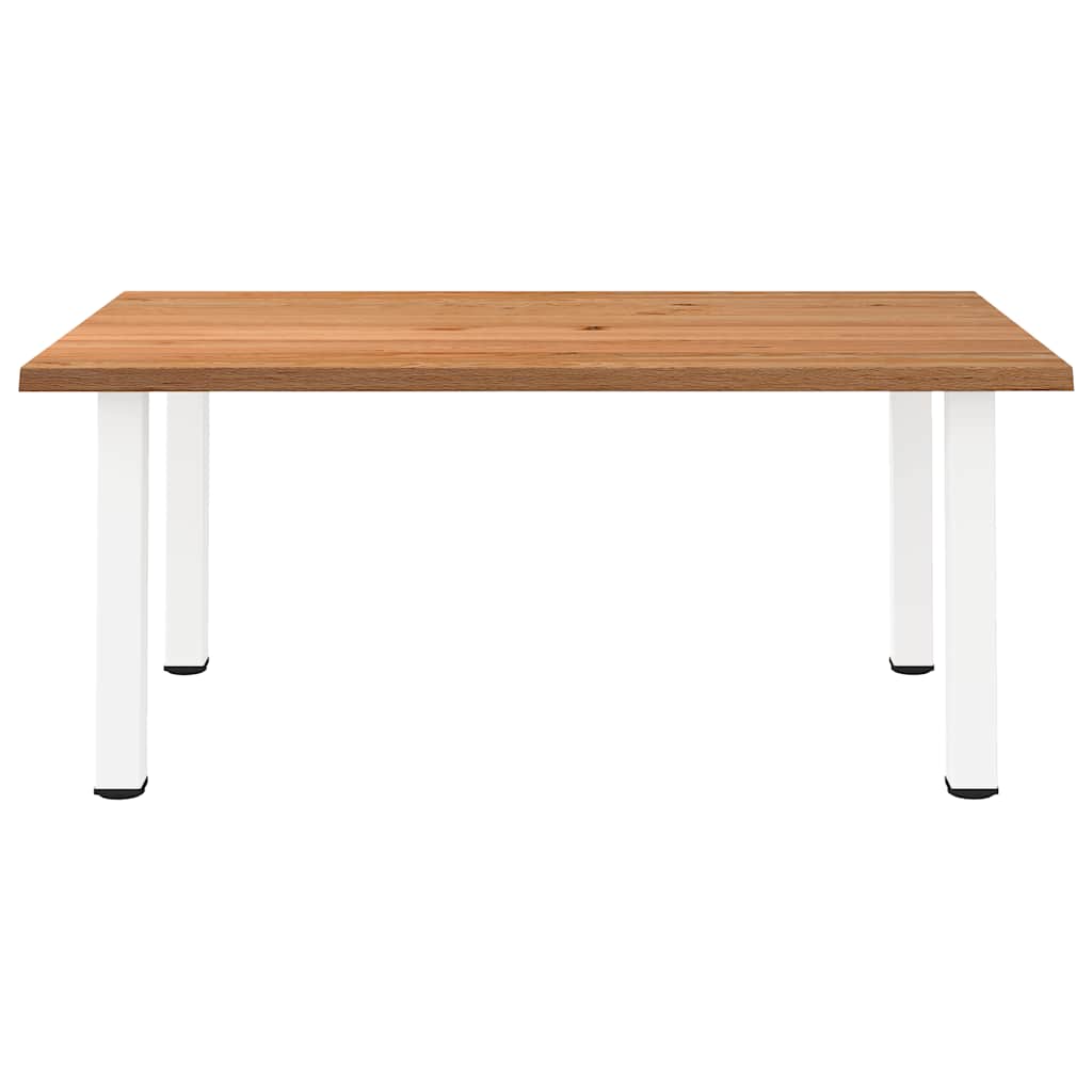 Eettafel met levende rand 180x120x74 cm massief eikenhout rechthoekig is nu te koop bij PeponiXL, paradijselijk wonen!