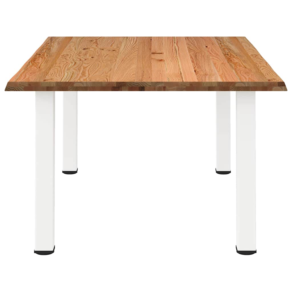 Eettafel met levende rand 180x120x74 cm massief eikenhout rechthoekig is nu te koop bij PeponiXL, paradijselijk wonen!