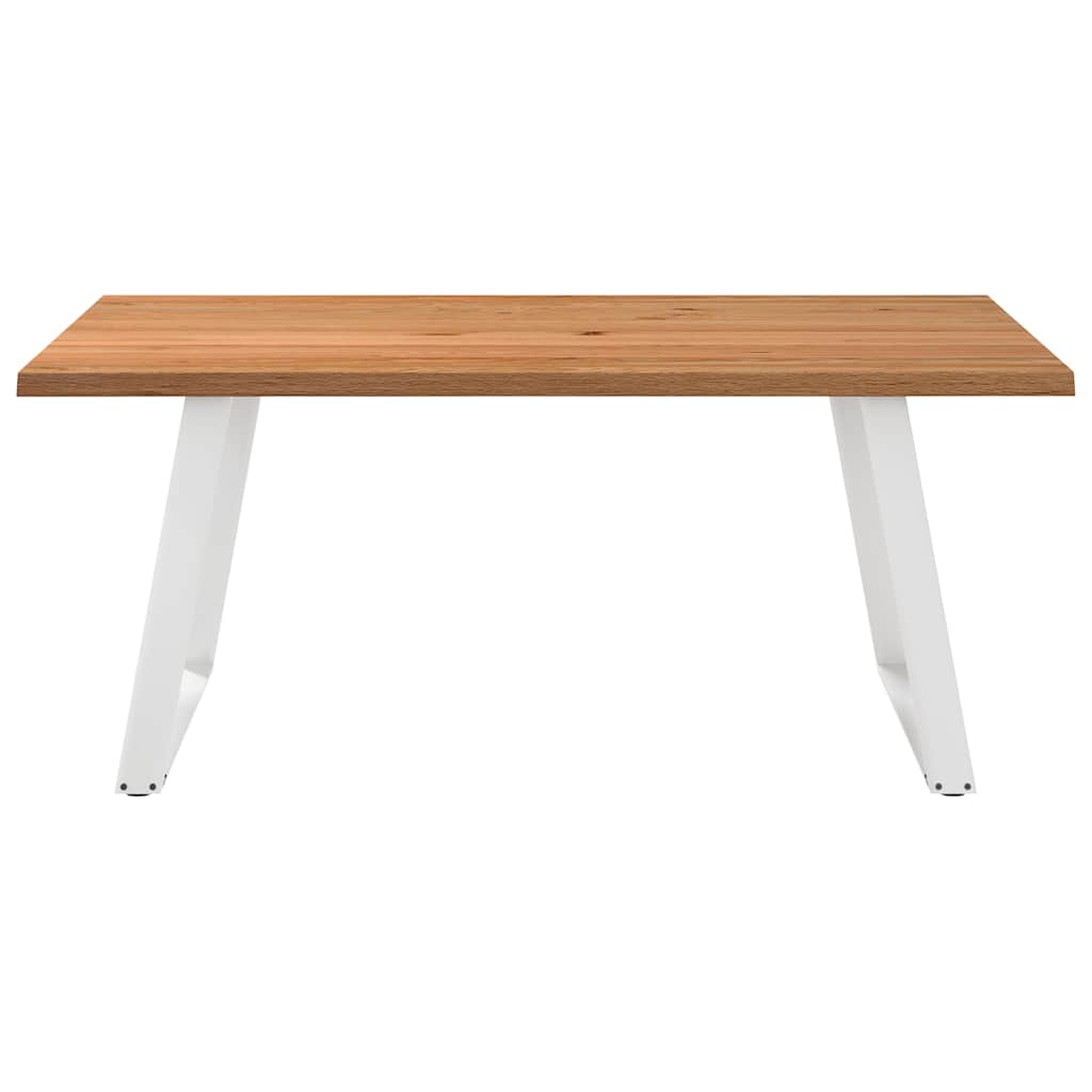 Eettafel 180x120x74 cm massief eikenhout lichtbruin is nu te koop bij PeponiXL, paradijselijk wonen!