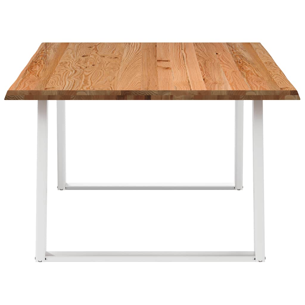 Eettafel 180x120x74 cm massief eikenhout lichtbruin is nu te koop bij PeponiXL, paradijselijk wonen!