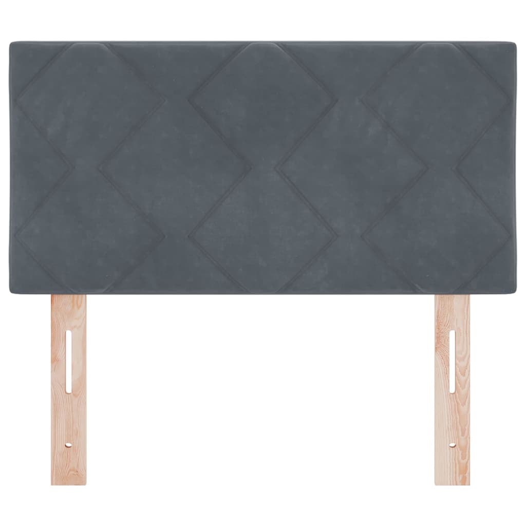 LED Hoofdbord Donkergrijs 80 cm Fluweel is nu te koop bij PeponiXL, paradijselijk wonen!