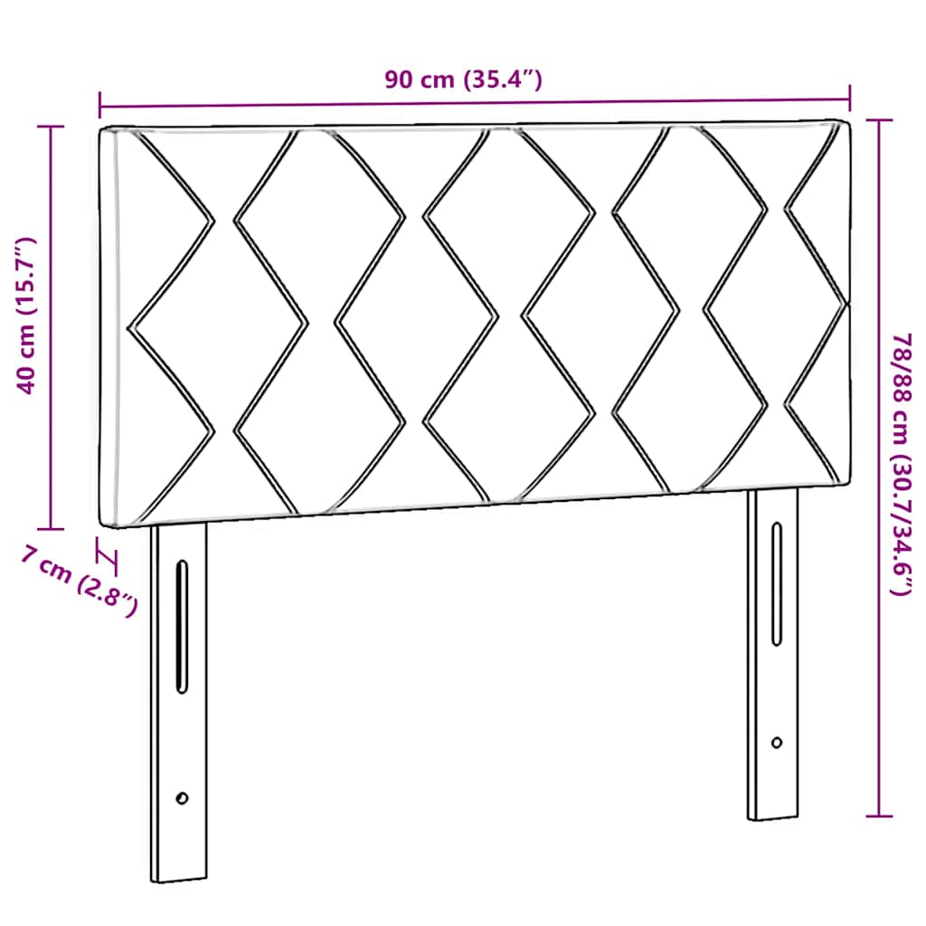 LED Hoofdbord Donkergroen 90 cm Fluweel is nu te koop bij PeponiXL, paradijselijk wonen!