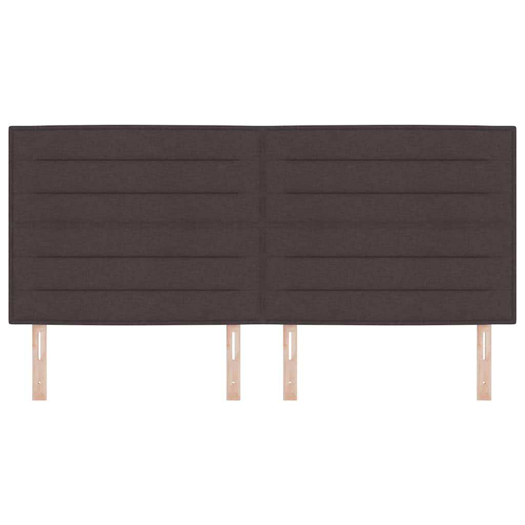 LED Hoofdbord met LED-stripverlichting Donkerbruin 200 cm Stof is nu te koop bij PeponiXL, paradijselijk wonen!