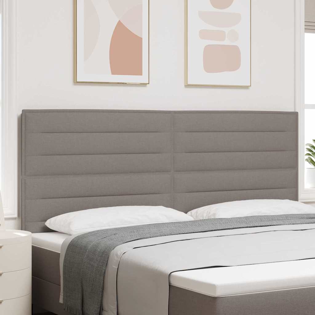 LED Hoofdbord met LED-stripverlichting Taupe 200 cm Stof is nu te koop bij PeponiXL, paradijselijk wonen!