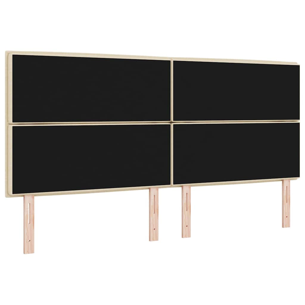 LED Hoofdbord met LED-stripverlichting Crème 200 cm Stof is nu te koop bij PeponiXL, paradijselijk wonen!