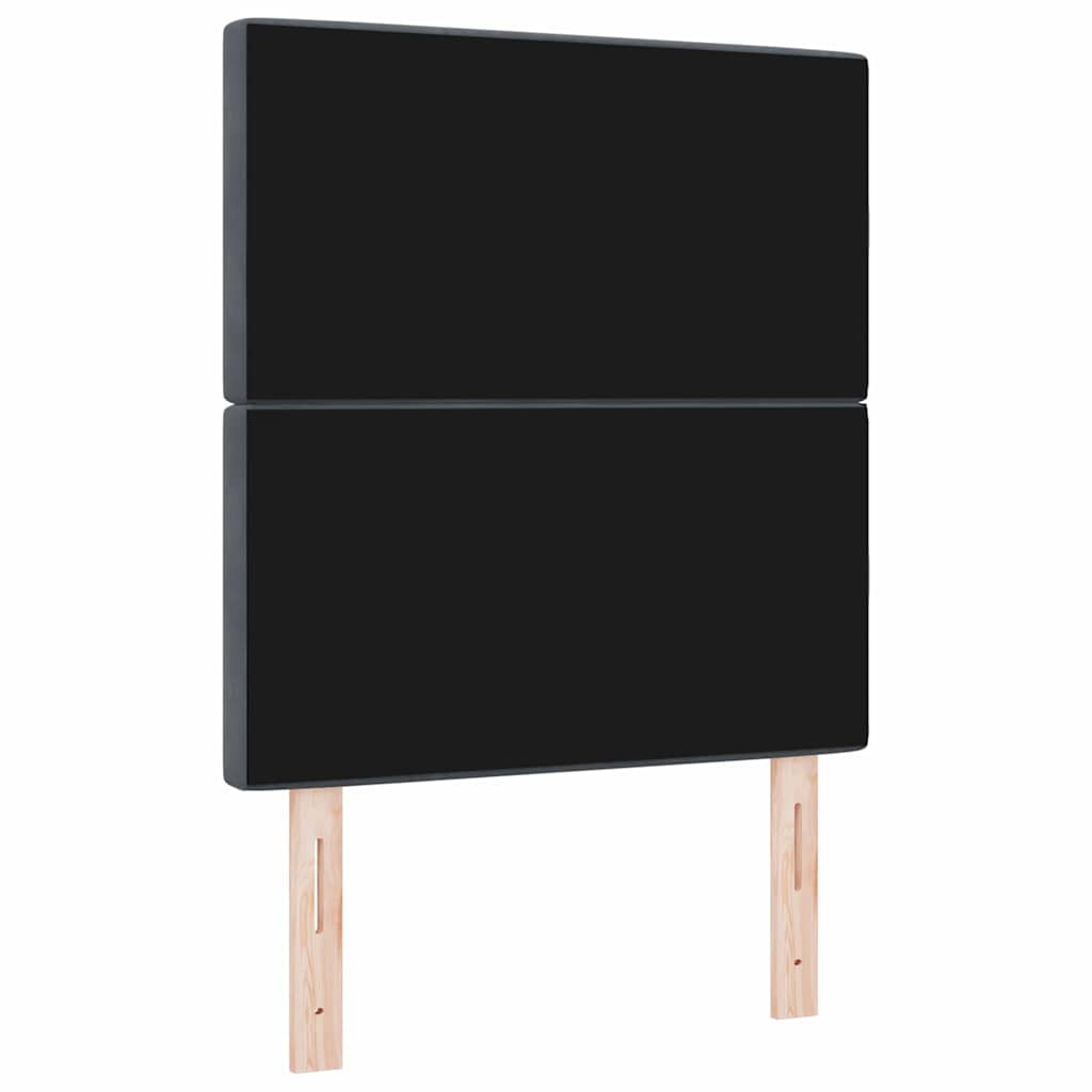 LED Hoofdbord met hoofdeinde Donkergrijs 80 cm Fluweel is nu te koop bij PeponiXL, paradijselijk wonen!