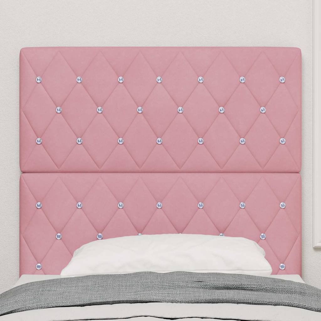 LED Hoofdbord met LED-stripverlichting Roze 100 cm Fluweel is nu te koop bij PeponiXL, paradijselijk wonen!