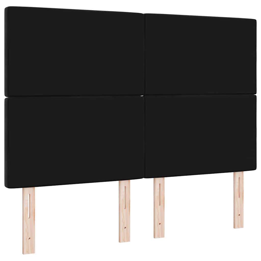 LED Hoofdbord met LED-stripverlichting Zwart 160 cm Fluweel is nu te koop bij PeponiXL, paradijselijk wonen!