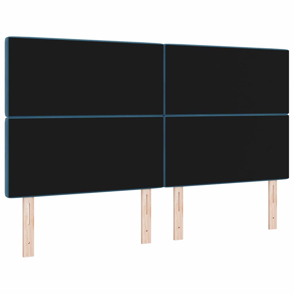 LED Hoofdbord met hoofdeinde Donkerblauw 180 cm Fluweel is nu te koop bij PeponiXL, paradijselijk wonen!
