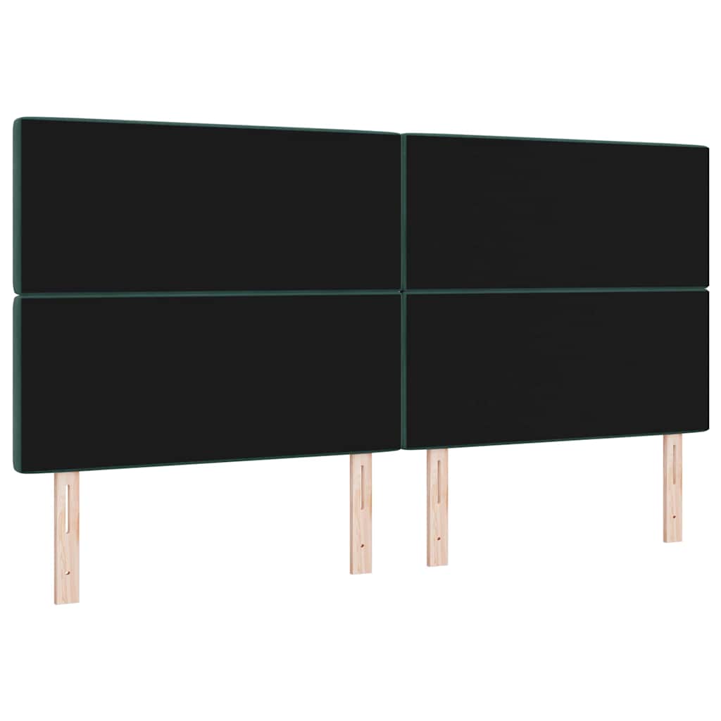 LED Hoofdbord met hoofdeinde Donkergroen 200 cm Fluweel is nu te koop bij PeponiXL, paradijselijk wonen!