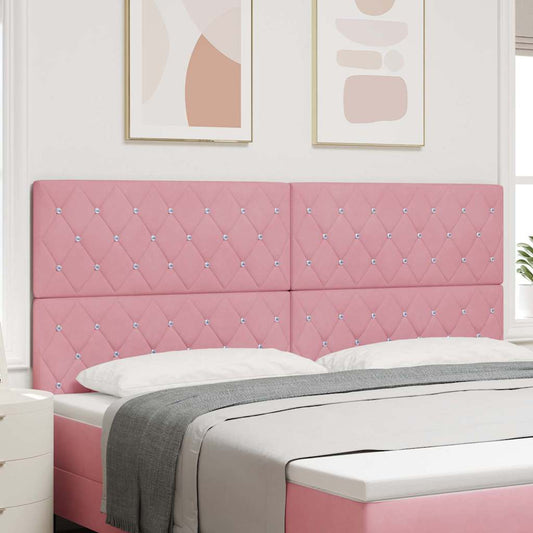 LED Hoofdbord met LED-stripverlichting Roze 200 cm Fluweel is nu te koop bij PeponiXL, paradijselijk wonen!