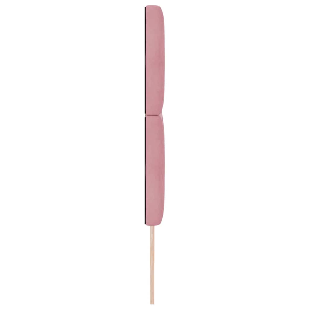 LED Hoofdbord met LED-stripverlichting Roze 200 cm Fluweel