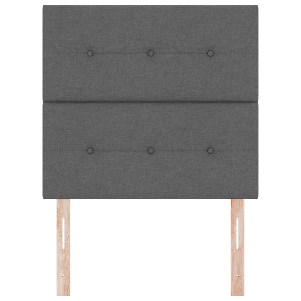 LED Hoofdbord met LED-stripverlichting Donkergrijs 80 cm Stof is nu te koop bij PeponiXL, paradijselijk wonen!