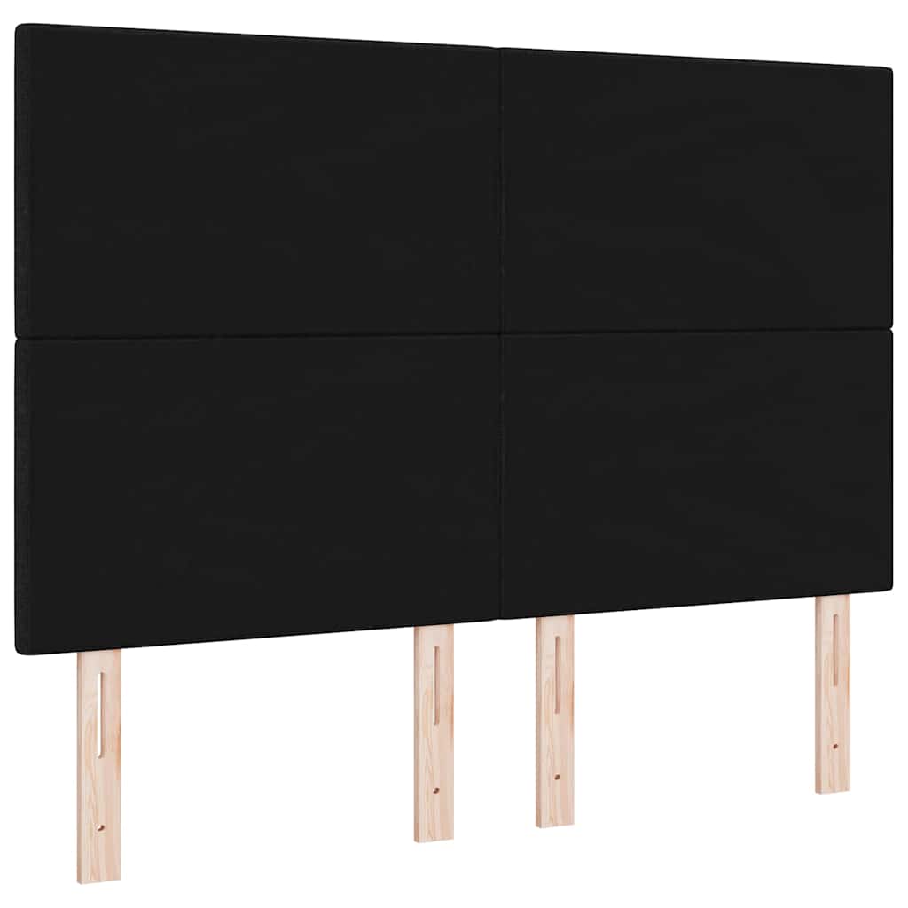 LED Hoofdbord met LED-stripverlichting Zwart 144 cm Stof is nu te koop bij PeponiXL, paradijselijk wonen!