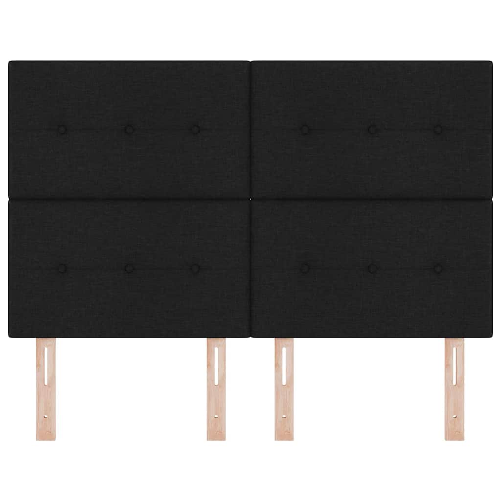 LED Hoofdbord met LED-stripverlichting Zwart 144 cm Stof is nu te koop bij PeponiXL, paradijselijk wonen!