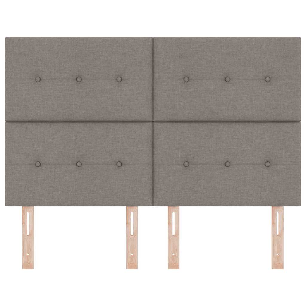 LED Hoofdbord met LED-stripverlichting Taupe 144 cm Stof is nu te koop bij PeponiXL, paradijselijk wonen!