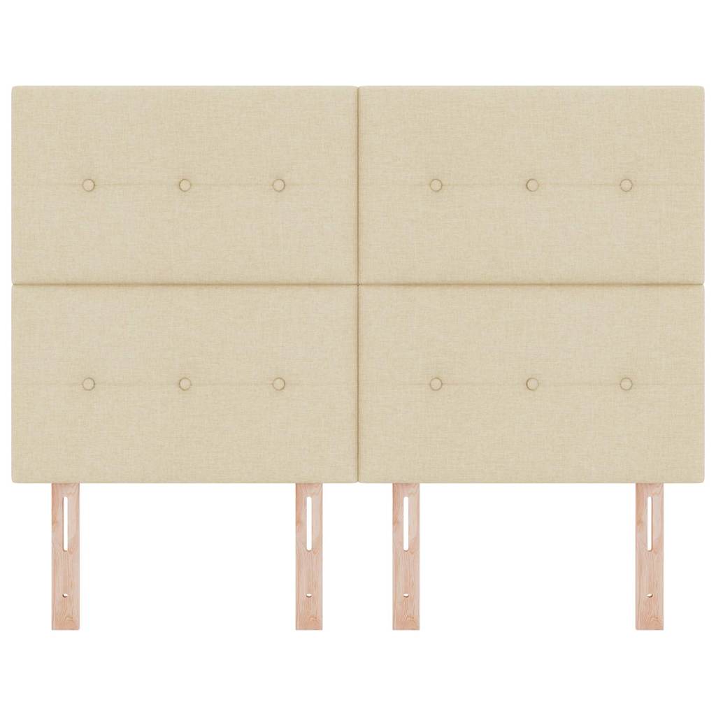 LED Hoofdbord met LED-stripverlichting Crème 144 cm Stof is nu te koop bij PeponiXL, paradijselijk wonen!