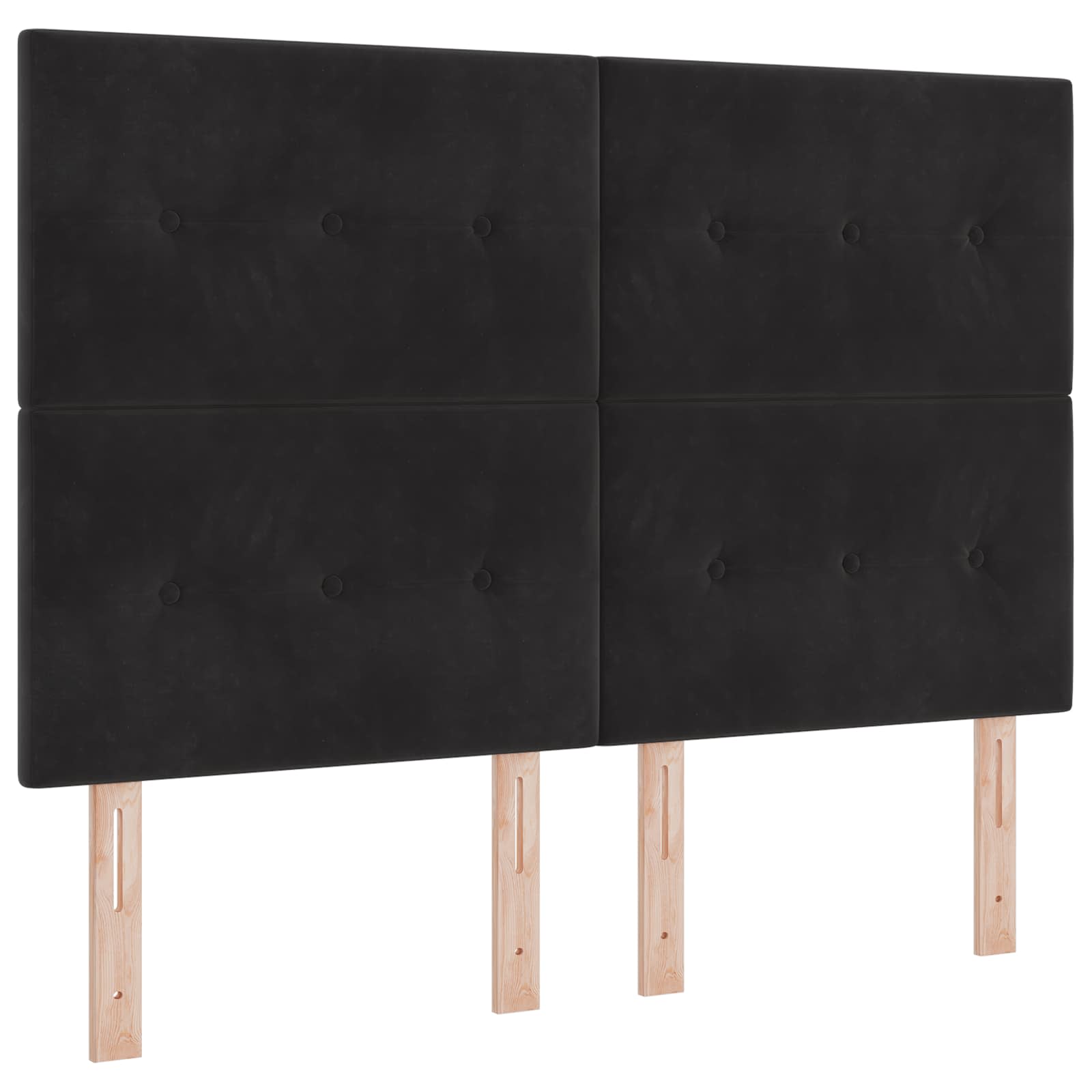 LED Hoofdbord met LED-stripverlichting Zwart 144 cm Fluweel is nu te koop bij PeponiXL, paradijselijk wonen!