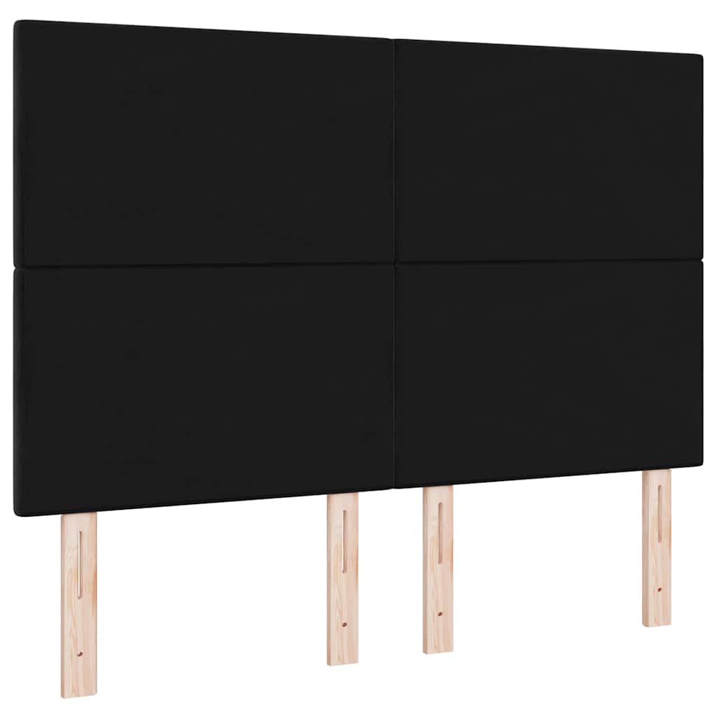 LED Hoofdbord met LED-stripverlichting Zwart 144 cm Fluweel is nu te koop bij PeponiXL, paradijselijk wonen!