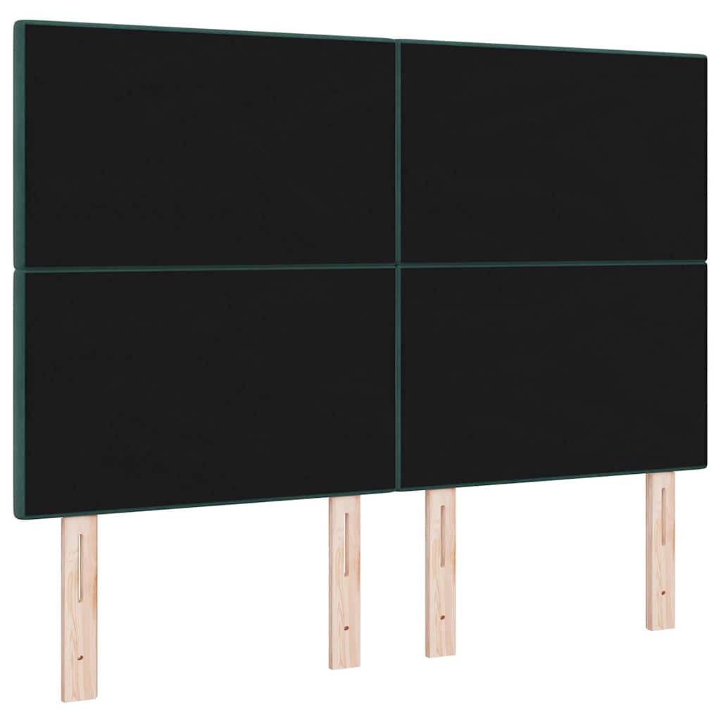LED Hoofdbord met LED-stripverlichting Groen 144 cm Fluweel is nu te koop bij PeponiXL, paradijselijk wonen!