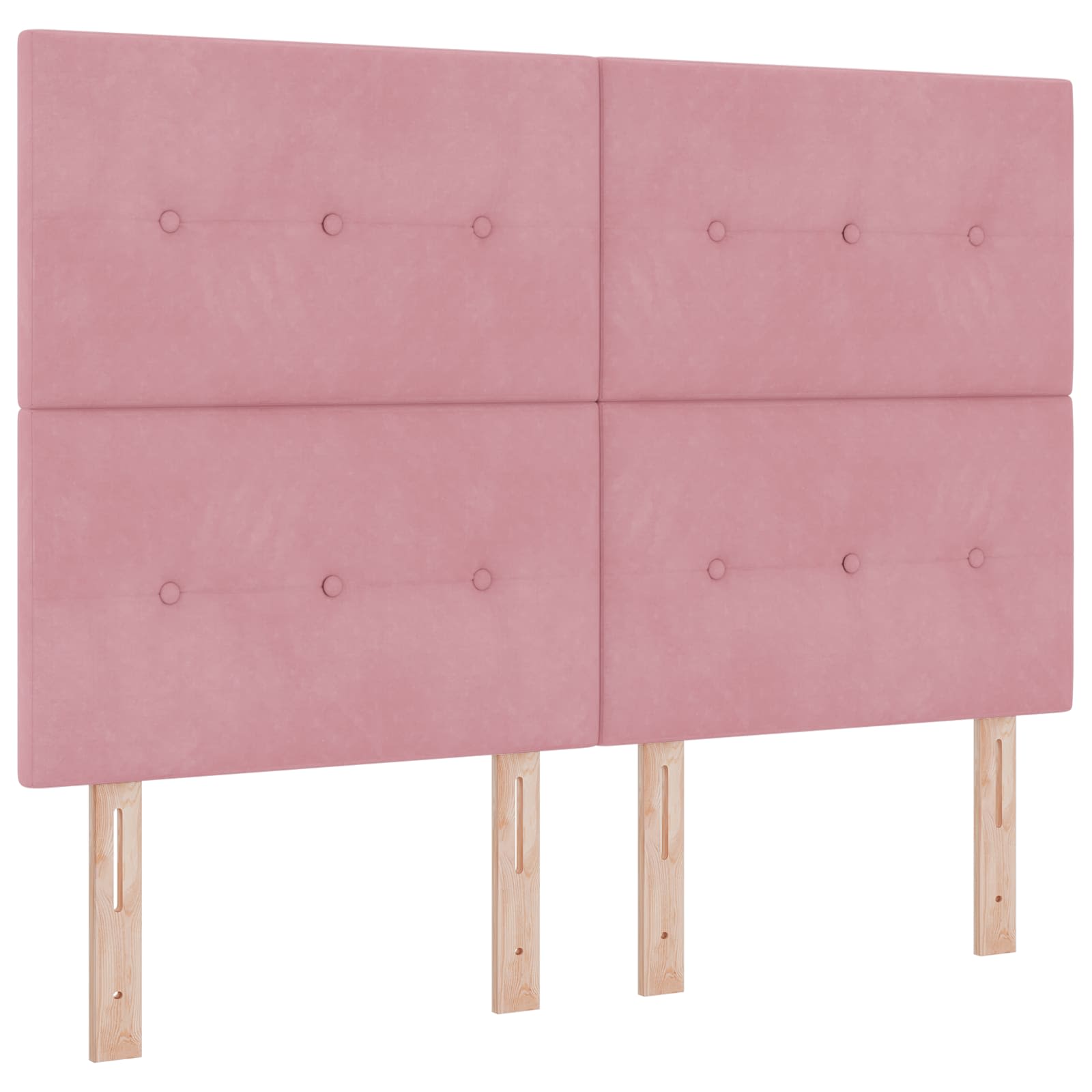 LED Hoofdbord met LED-stripverlichting Roze 144 cm Fluweel is nu te koop bij PeponiXL, paradijselijk wonen!