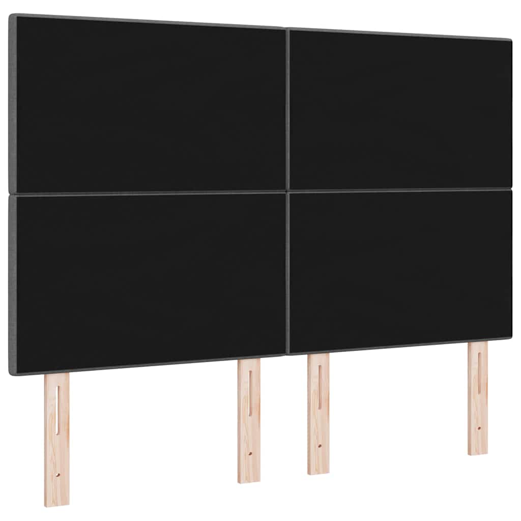 LED Hoofdbord met LED-stripverlichting Donkergrijs 160 cm Stof is nu te koop bij PeponiXL, paradijselijk wonen!