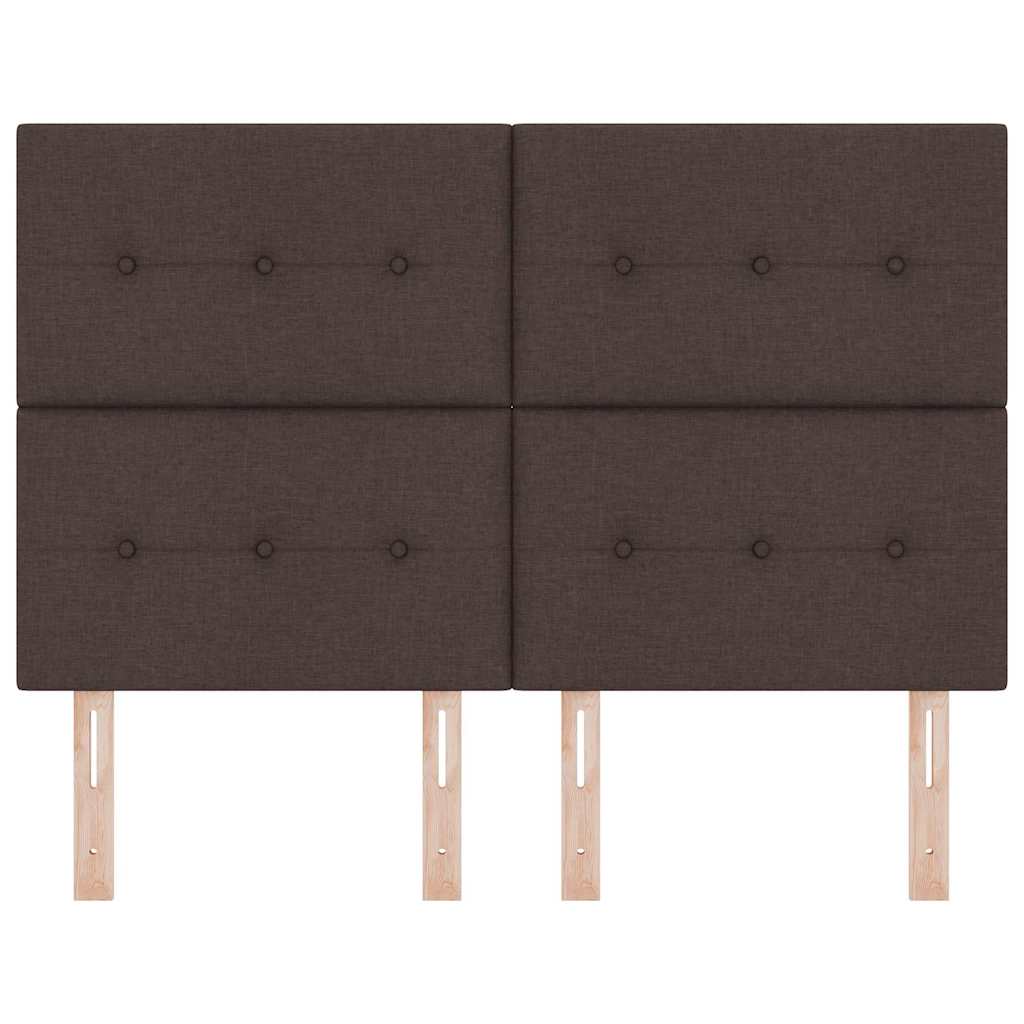LED Hoofdbord met LED-stripverlichting Donkerbruin 160 cm Stof is nu te koop bij PeponiXL, paradijselijk wonen!