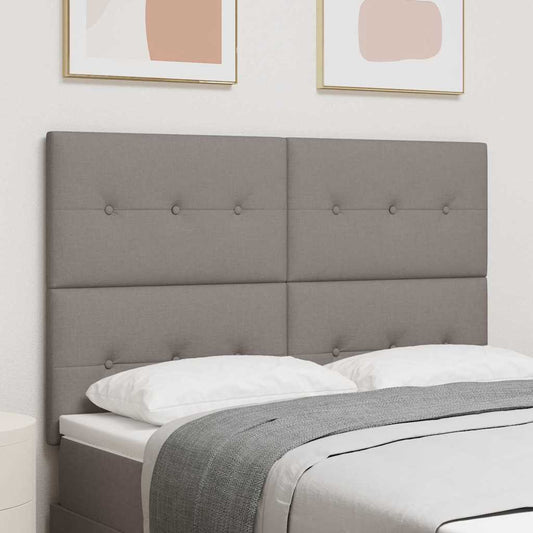 LED Hoofdbord met LED-stripverlichting Taupe 160 cm Stof is nu te koop bij PeponiXL, paradijselijk wonen!