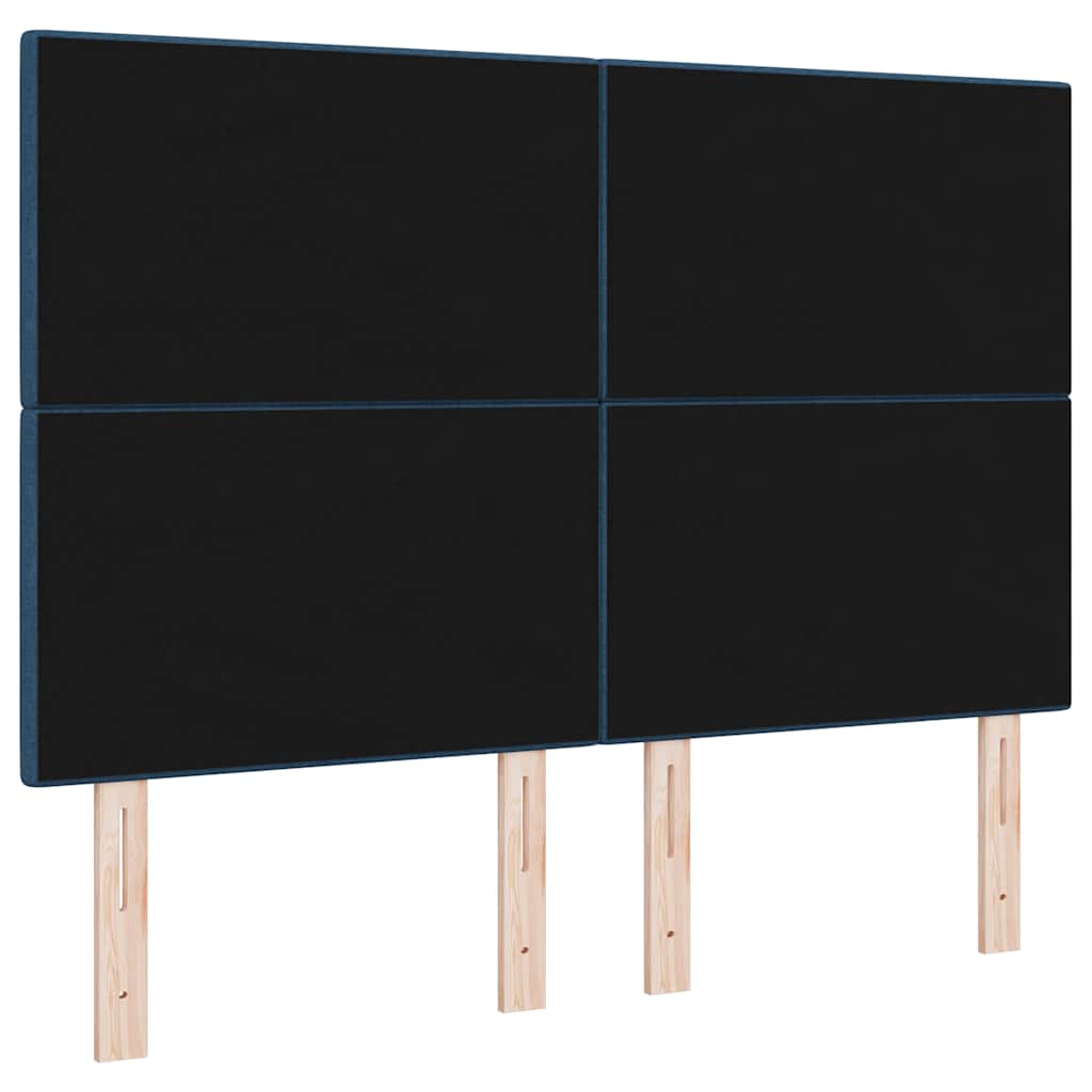 LED Hoofdbord met LED-stripverlichting Blauw 160 cm Stof is nu te koop bij PeponiXL, paradijselijk wonen!