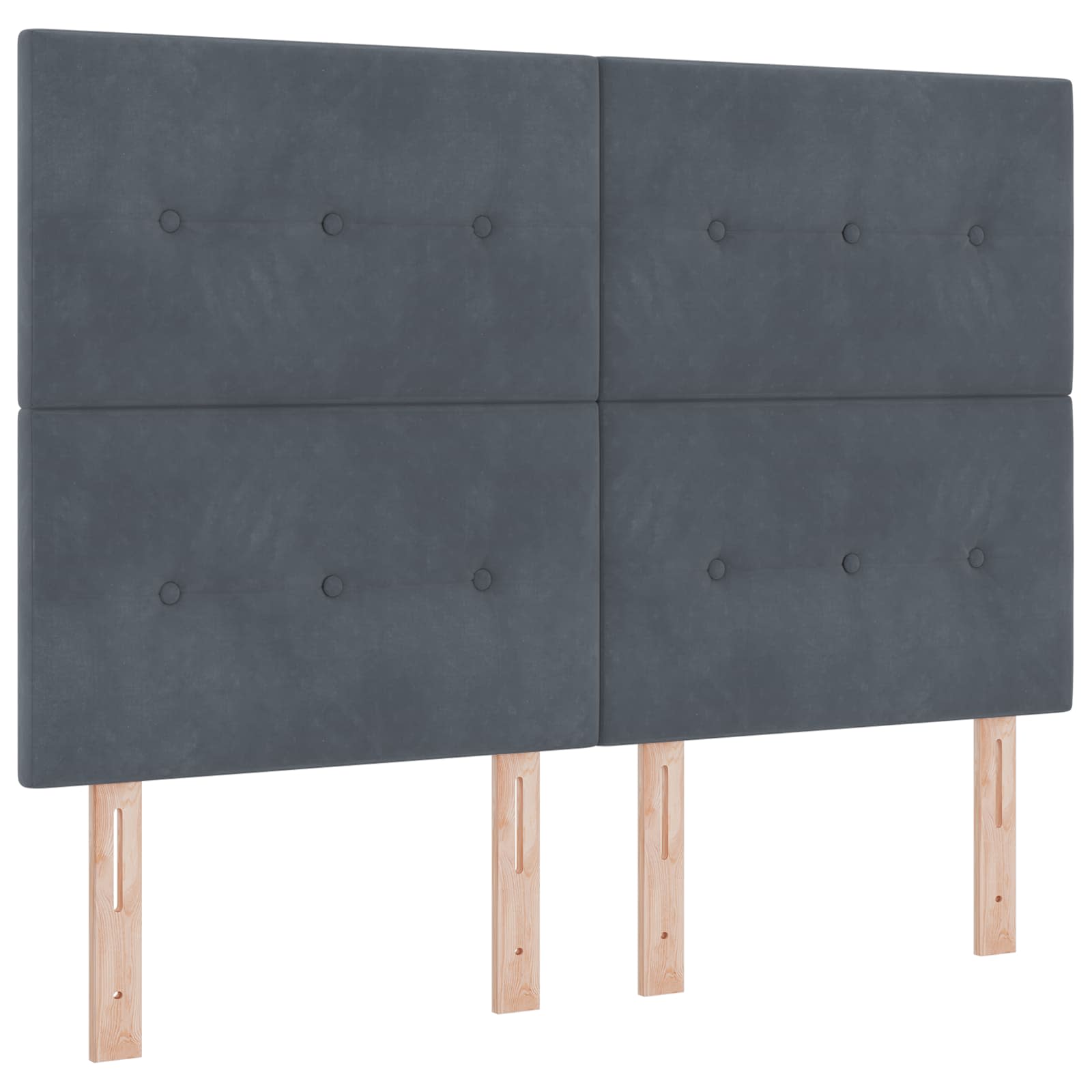 LED Hoofdbord met LED-stripverlichting Grijs 160 cm Fluweel is nu te koop bij PeponiXL, paradijselijk wonen!