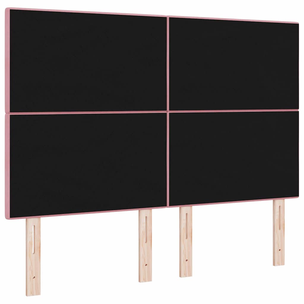 LED Hoofdbord met LED-stripverlichting Roze 160 cm Fluweel is nu te koop bij PeponiXL, paradijselijk wonen!