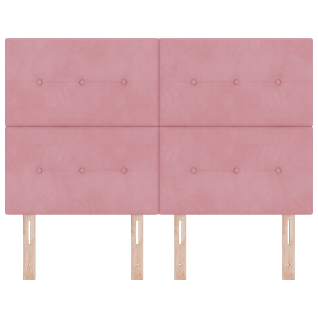 LED Hoofdbord met LED-stripverlichting Roze 160 cm Fluweel is nu te koop bij PeponiXL, paradijselijk wonen!