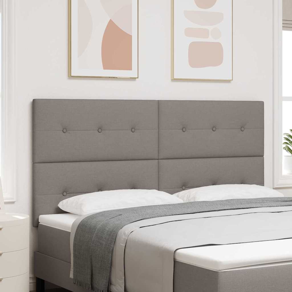 LED Hoofdbord met LED-stripverlichting Taupe 180 cm Stof is nu te koop bij PeponiXL, paradijselijk wonen!