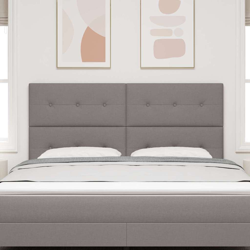 LED Hoofdbord met LED-stripverlichting Taupe 180 cm Stof is nu te koop bij PeponiXL, paradijselijk wonen!