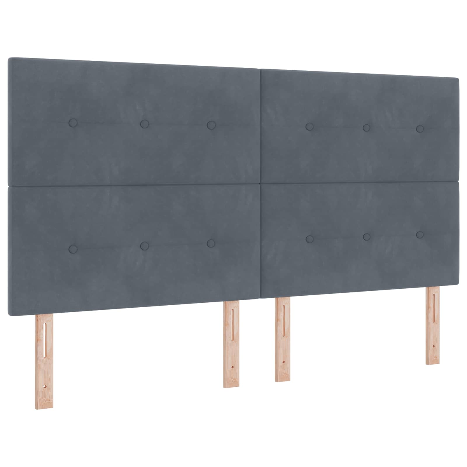LED Hoofdbord met LED-stripverlichting Grijs 180 cm Fluweel is nu te koop bij PeponiXL, paradijselijk wonen!